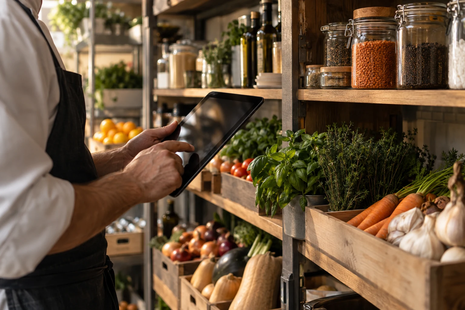 Controle de ingredientes e insumos no estoque de um restaurante